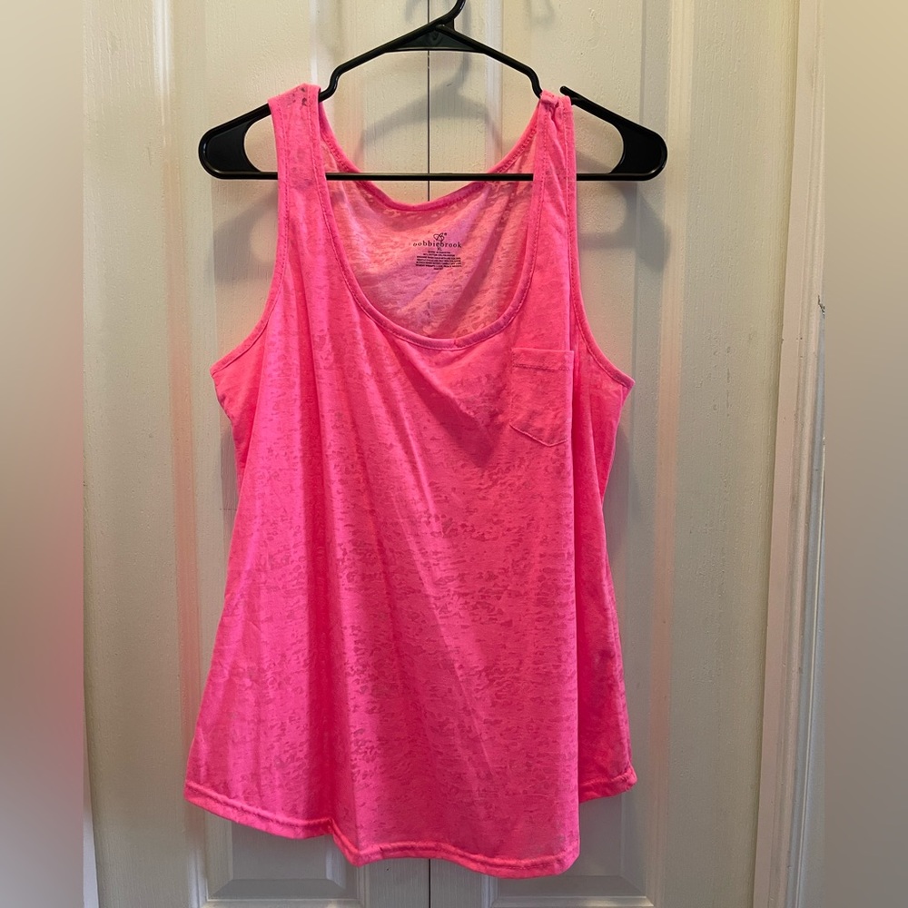 Bobbie brook NWOT Hot Pink tank top Size Jr XL